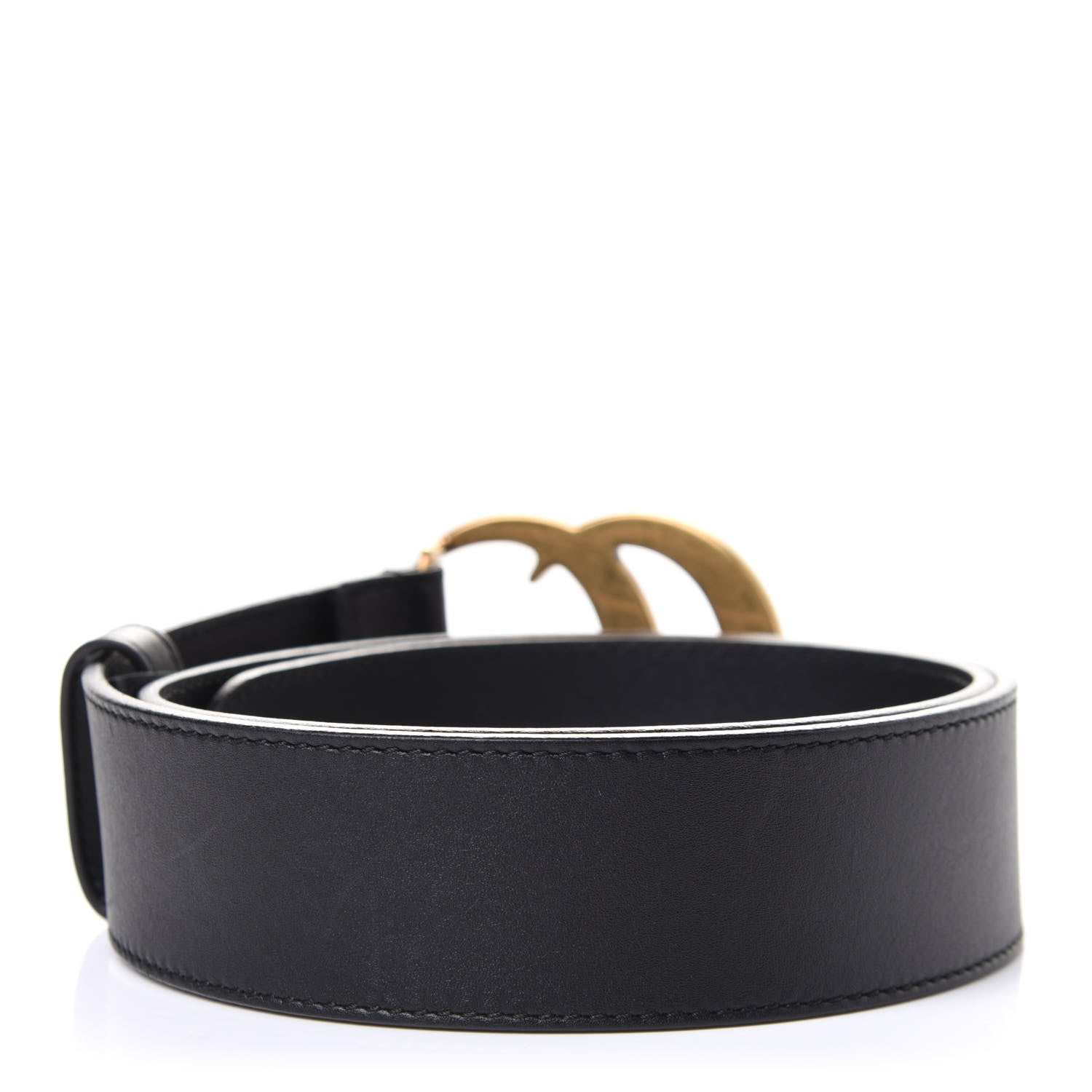 Gucci Calfskin Double G 40mm Belt 75 30 Black 2 of 4