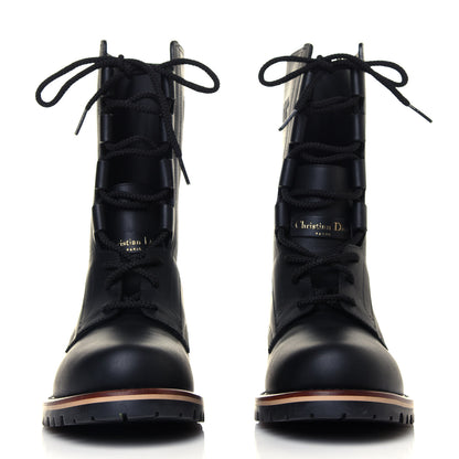 Christian Dior Calfskin Dior Quest 35mm Hiking Boots 38.5 Black 2 of 8