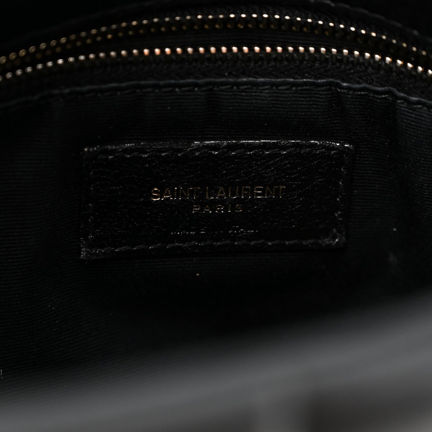 Lambskin Quilted Small Loulou Puffer Monogram Chain Satchel Black