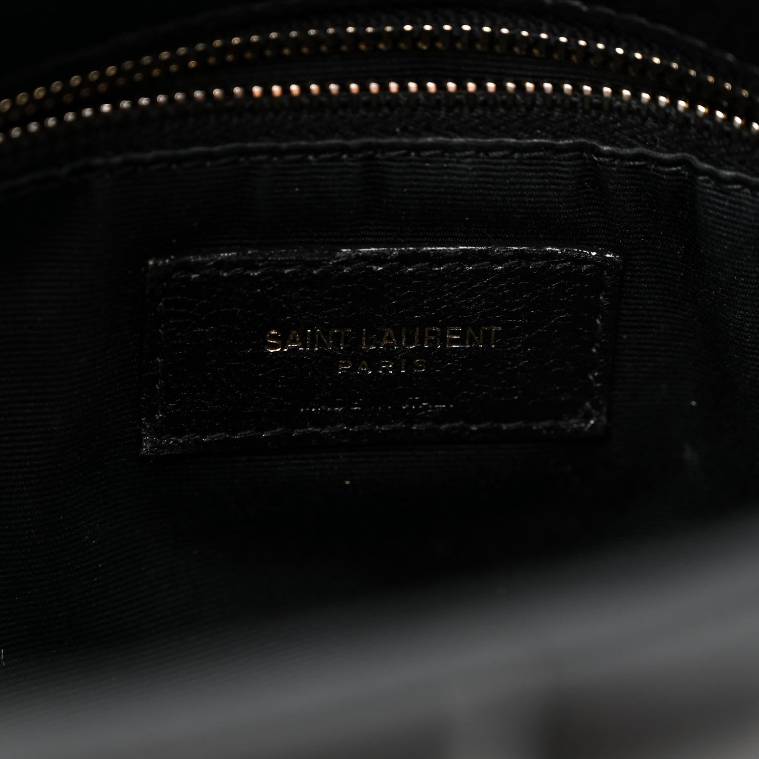 Saint Laurent Lambskin Quilted Small Loulou Puffer Monogram Chain Satchel Black 7 of 10
