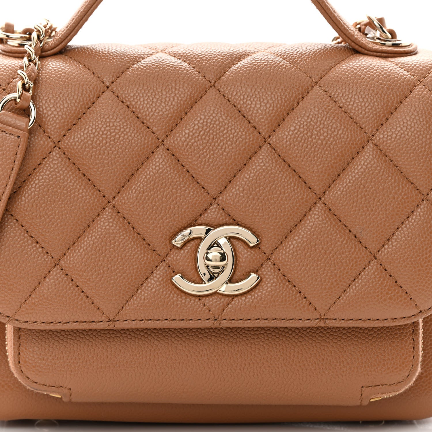 Chanel Caviar Quilted Medium Business Affinity Flap Brown 8 of 11