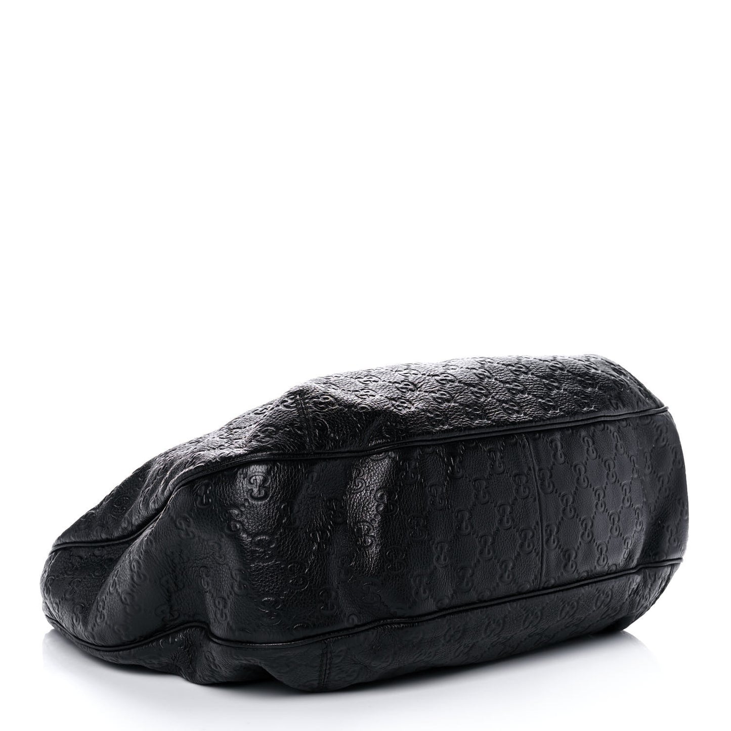 Guccissima Large New Ladies Web Hobo Black