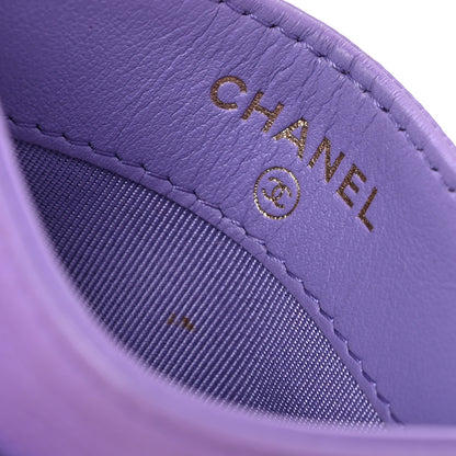 Chanel Caviar Quilted Card Holder Purple 5 of 8