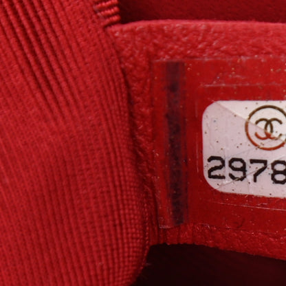 Chanel Crumpled Calfskin Medium Chain All Over Flap Red 7 of 10