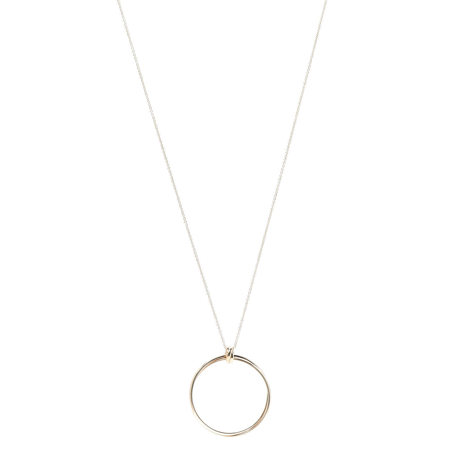 Tiffany 18K Rose Gold Large Paloma's Melody Circle Pendant Necklace 1 of 8