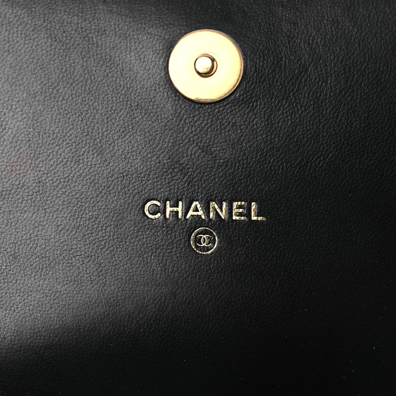 Chanel Lambskin Quilted CC Pearl Enamel Clutch on Chain WOC Black 6 of 13