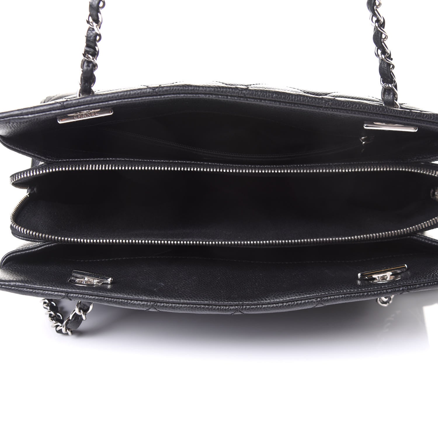 Chanel Caviar Quilted Timeless CC Soft Tote Black 5 of 11