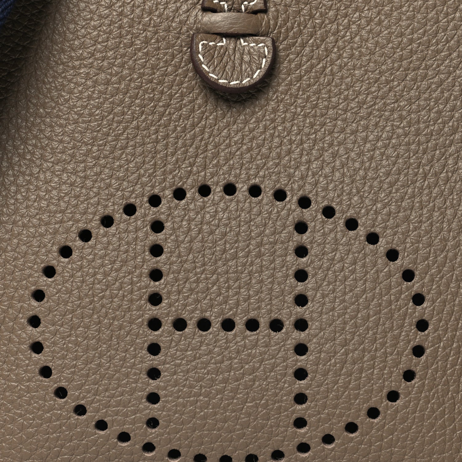 Hermes Taurillon Clemence Amazone Evelyne TPM Etoupe Bleu Indigo 8 of 10