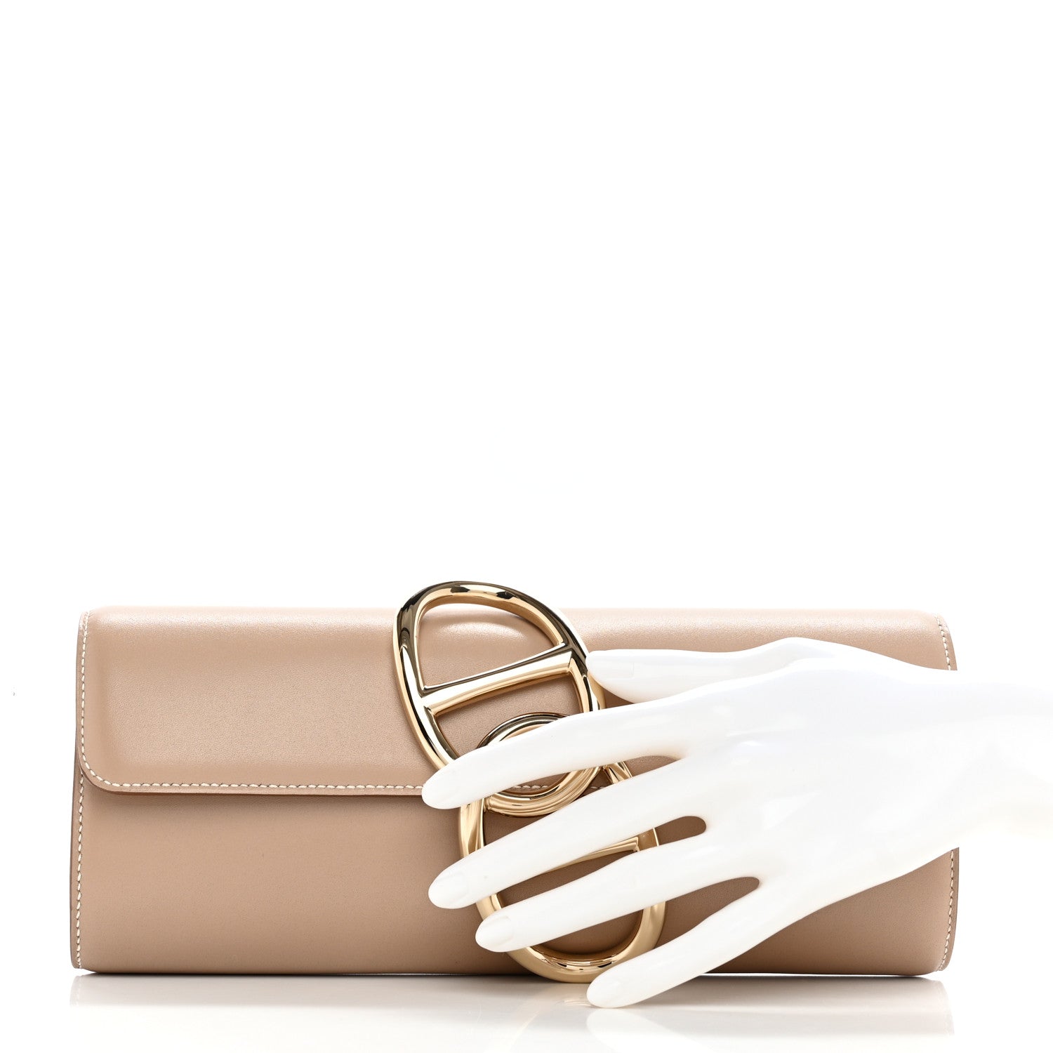 Hermes Tadelakt Egee Clutch Etoupe 2 of 8