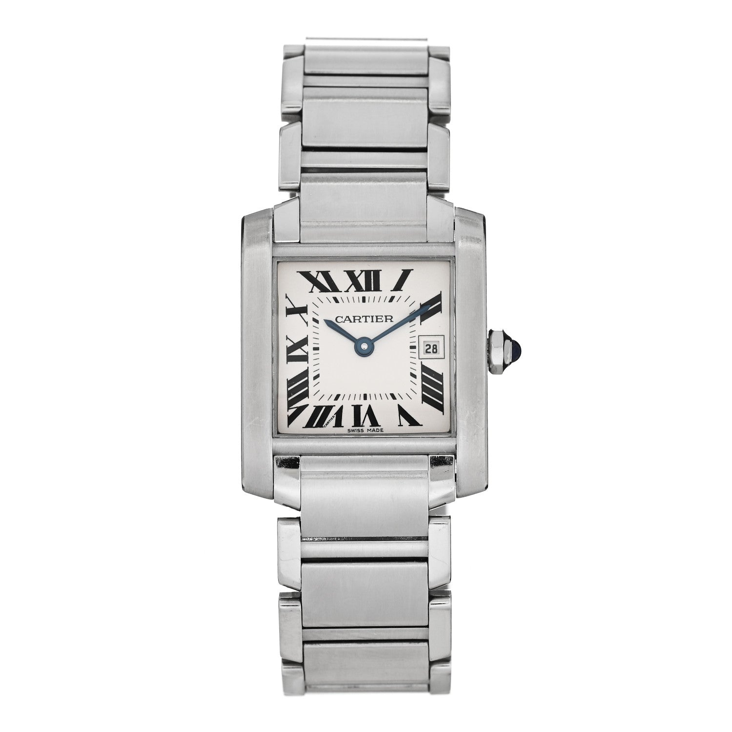Cartier Stainless Steel 25mm Tank Francaise Quartz Watch 1 of 4