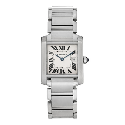 Cartier Stainless Steel 25mm Tank Francaise Quartz Watch 1 of 4