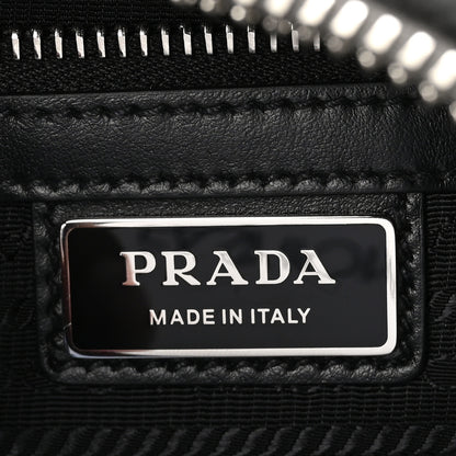 Prada Vitello Daino Triangle Shoulder Bag Grey 6 of 9