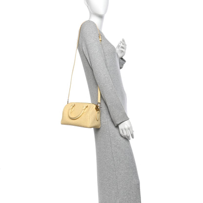 Louis Vuitton Calfskin Minigram Speedy Bandouliere 20 Banane 2 of 9