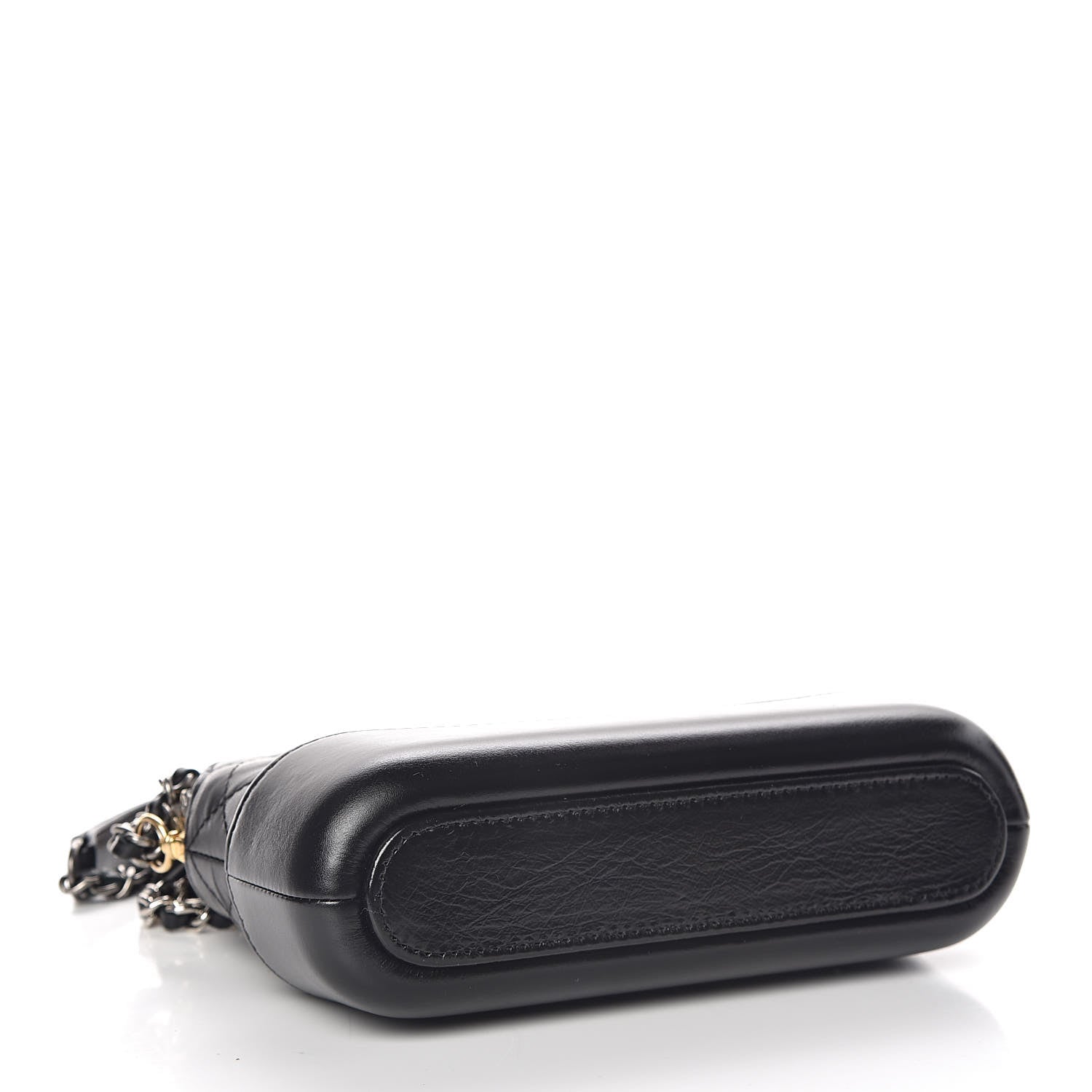 Chanel Aged Calfskin Quilted Small Gabrielle Clutch With Chain Black 4 of 12