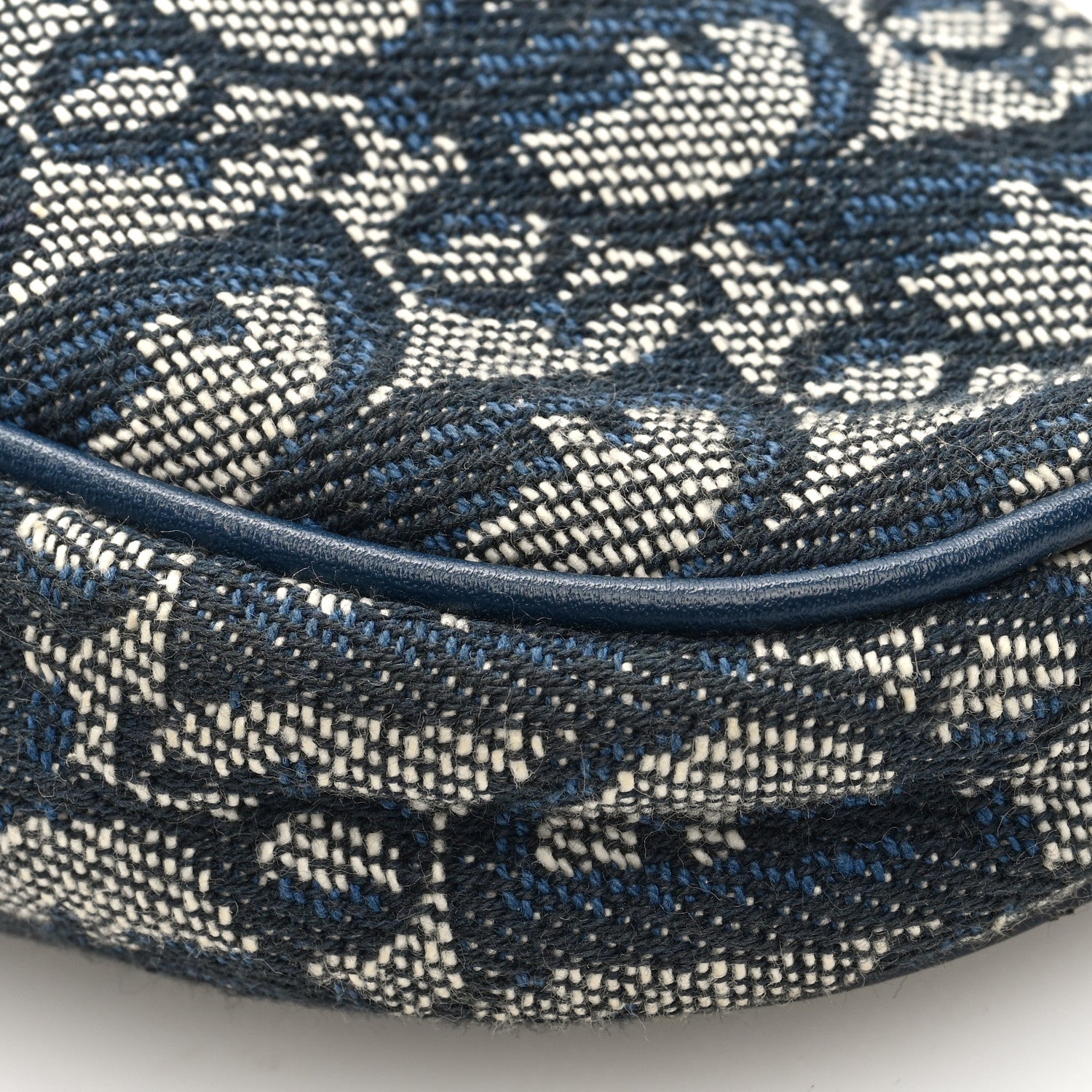 Christian Dior Monogram Mini Saddle Pochette Navy 11 of 11