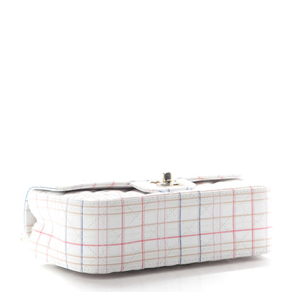 Chanel Iridescent Calfskin Quilted Mini Rectangular Flap Multicolor White 3 of 8