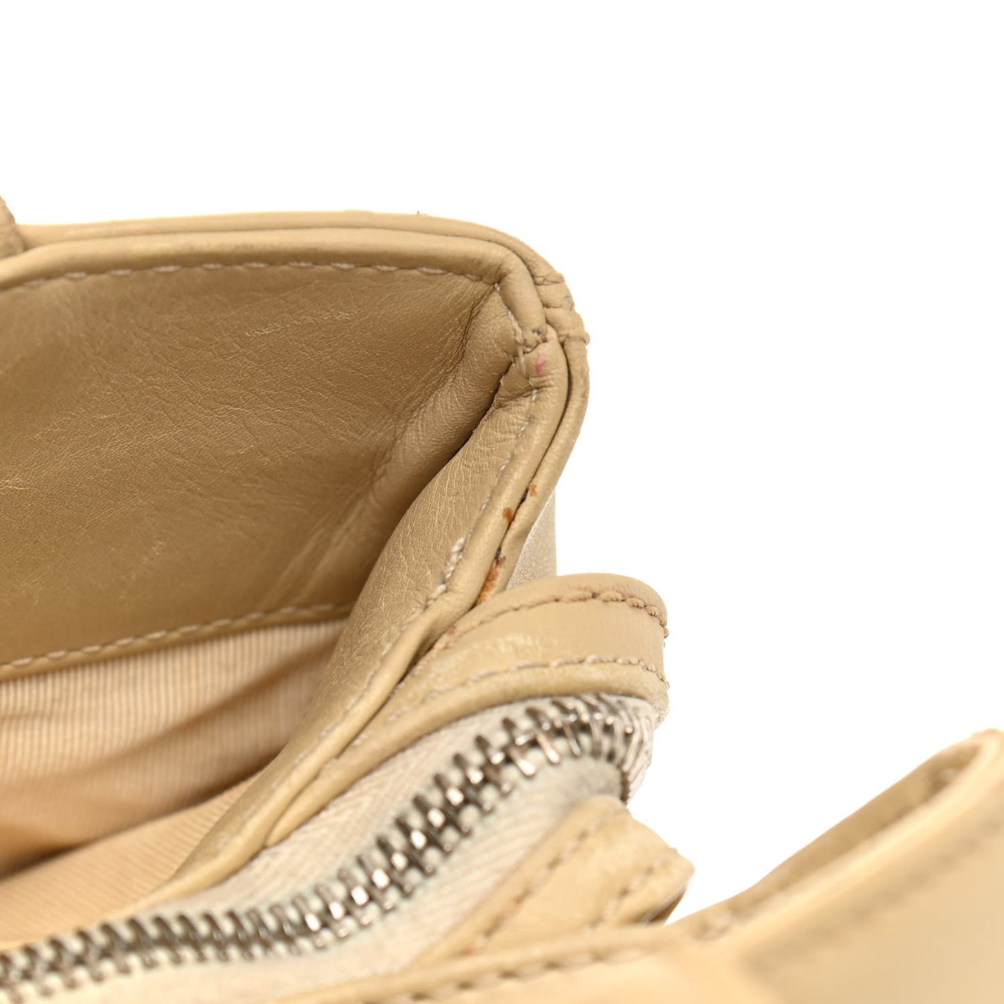Lambskin Quilted CC Tote Beige