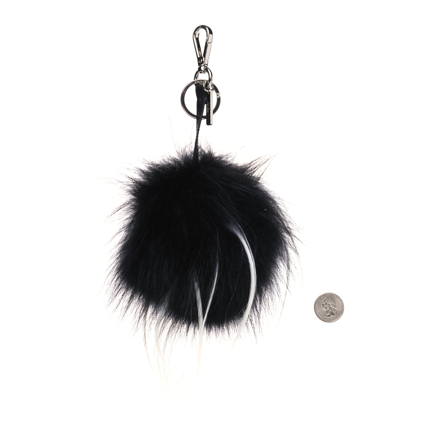 Vitello Elite Fox Goat Fur Igor Monster Bag Bug Cube Charm Rosso Black White
