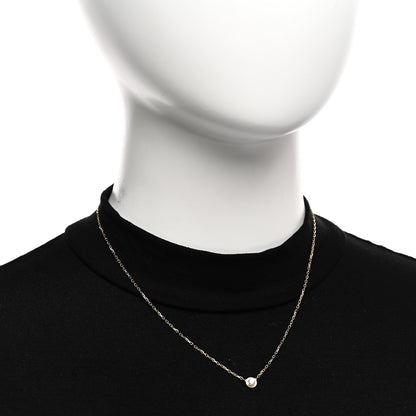 Cartier 18K Yellow Gold Diamond LM D'Amour Pendant Necklace 2 of 5