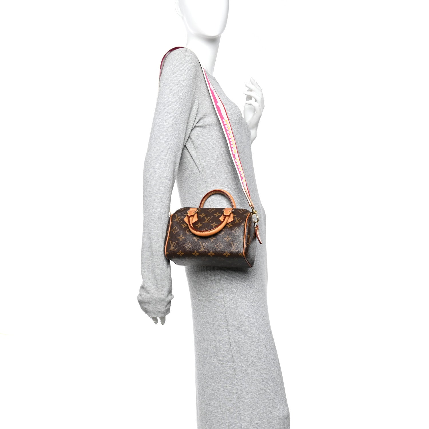 Louis Vuitton Monogram Speedy Bandouliere 20 Fuchsia 2 of 13