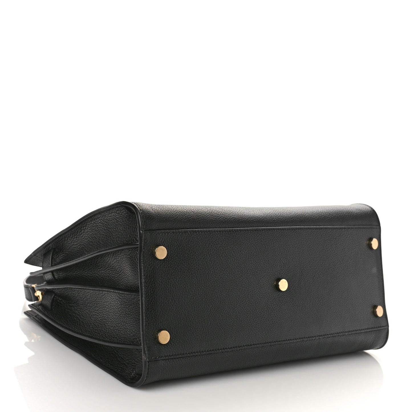 Grained Calfskin Small Supple Sac De Jour Black