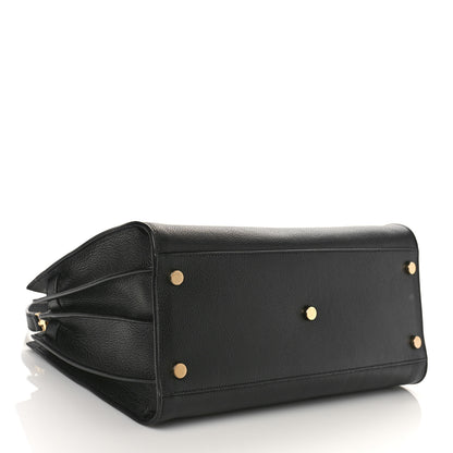 Saint Laurent Grained Calfskin Small Supple Sac De Jour Black 5 of 9