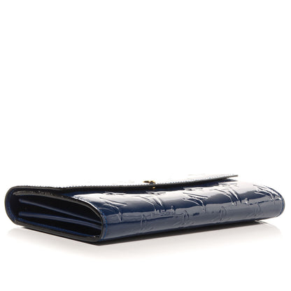 Louis Vuitton Vernis Sarah Wallet Grand Blue 4 of 8