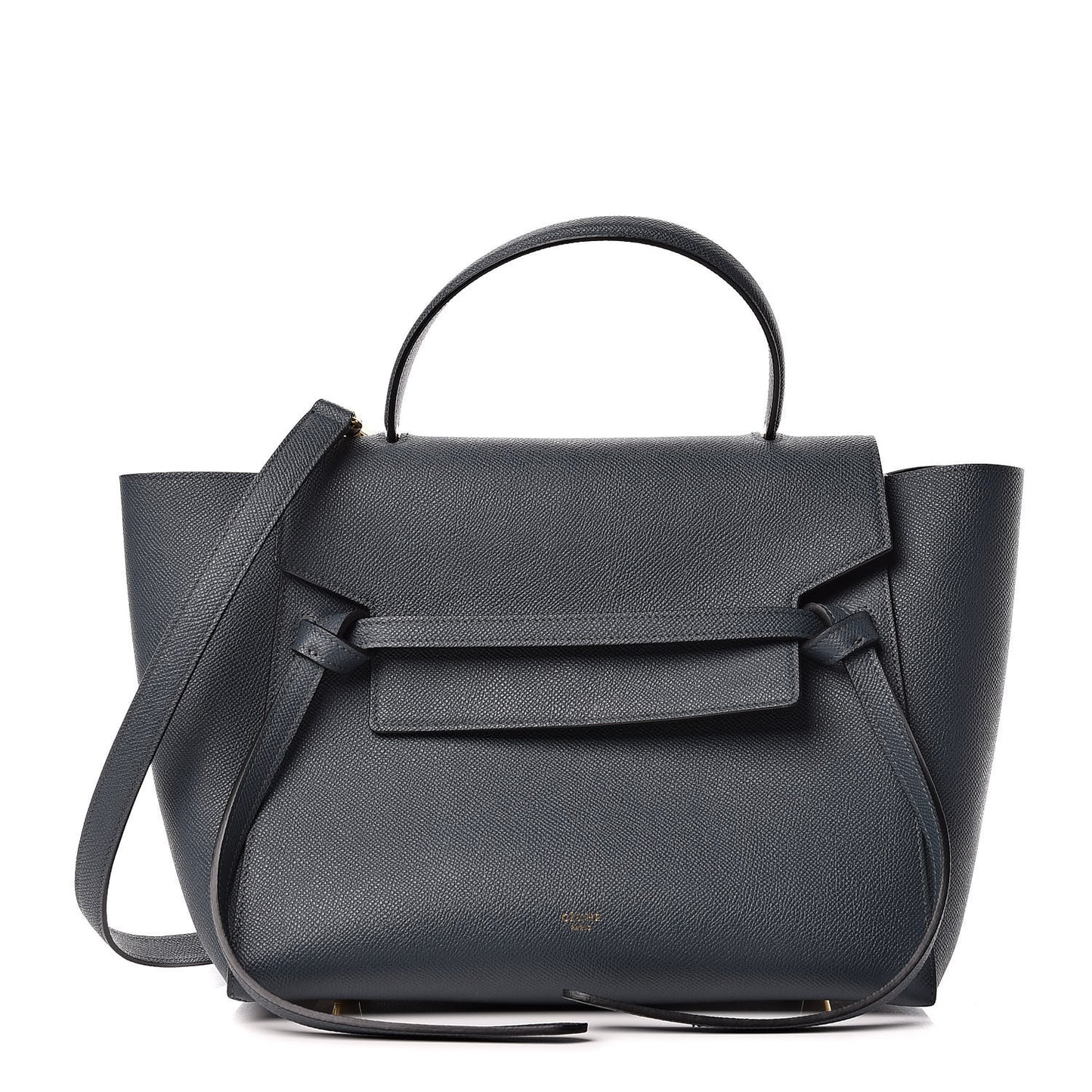 Grained Calfskin Mini Belt Bag Slate