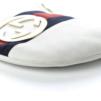Gucci Calfskin Web Blondie Hobo White 7 of 12