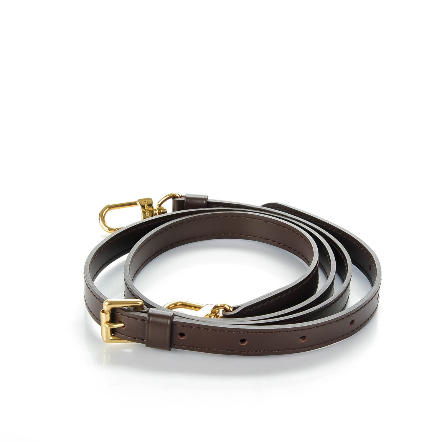 Louis Vuitton Calfskin Adjustable Shoulder Strap Brown 3 of 5