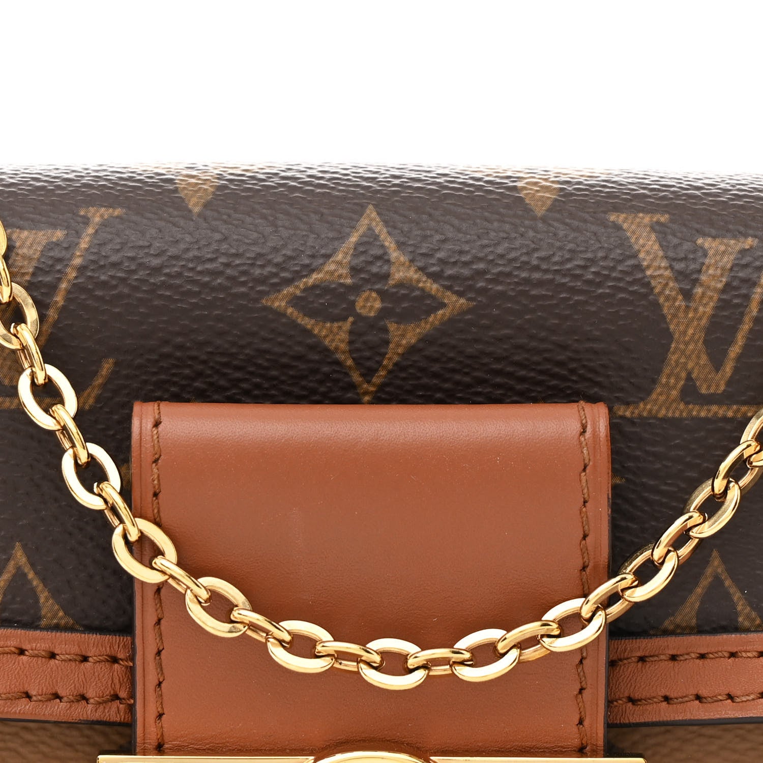 Louis Vuitton Reverse Monogram Dauphine Chain Wallet 7 of 12