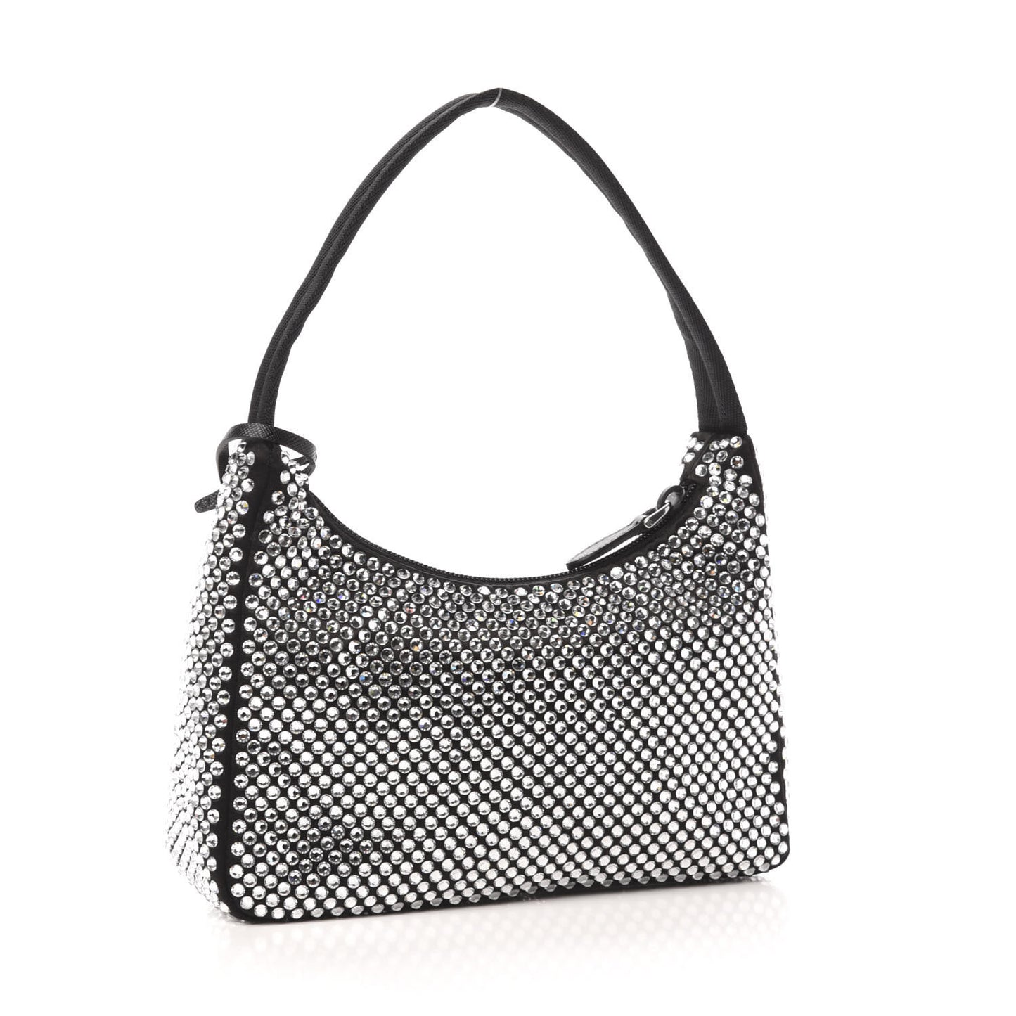 Satin Crystal Mini Re-Edition 2000 Bag Cristal