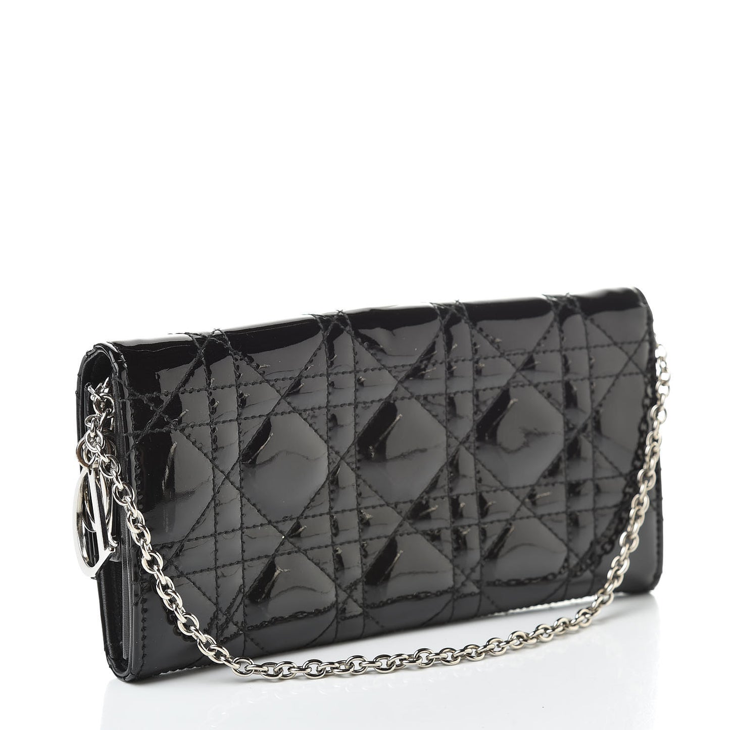 Patent Cannage Rendez-vous Chain Wallet Black