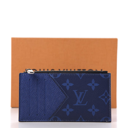 Louis Vuitton Monogram Taiga Coin Card Holder Cobalt 8 of 8