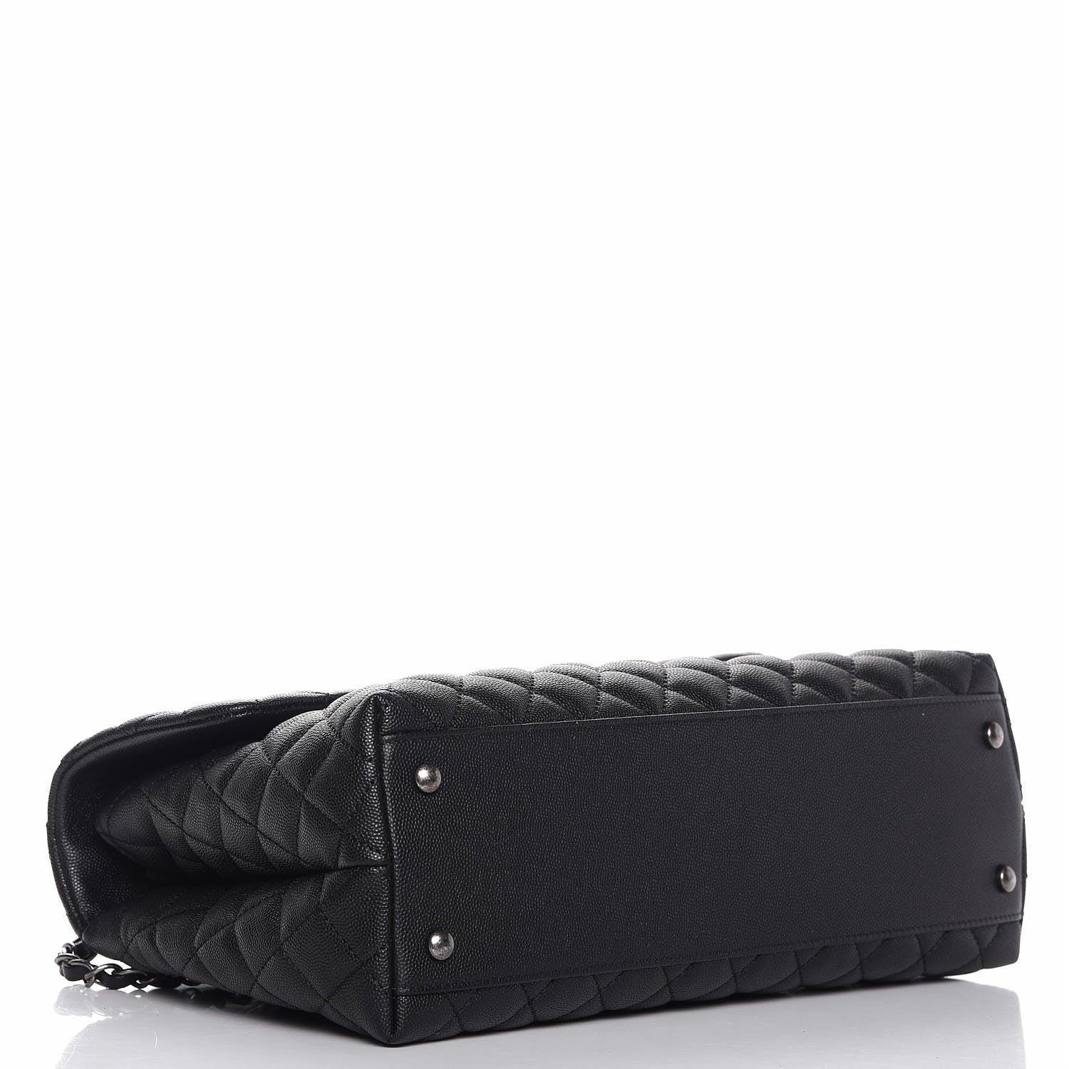 Chanel Caviar Quilted Medium Coco Handle Flap Black 5 of 9