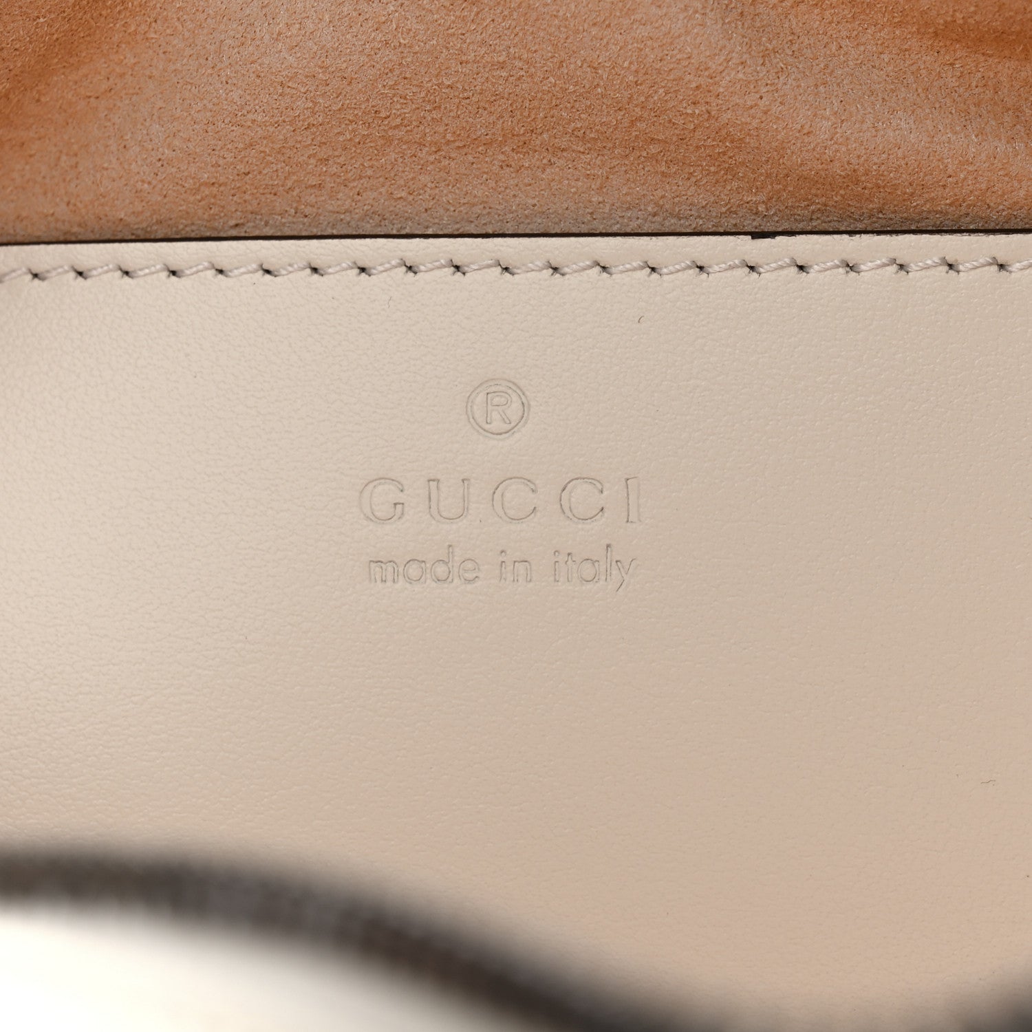 Gucci Calfskin Matelasse Small GG Marmont Chain Shoulder Bag White 6 of 10
