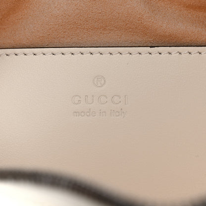 Gucci Calfskin Matelasse Small GG Marmont Chain Shoulder Bag White 6 of 10