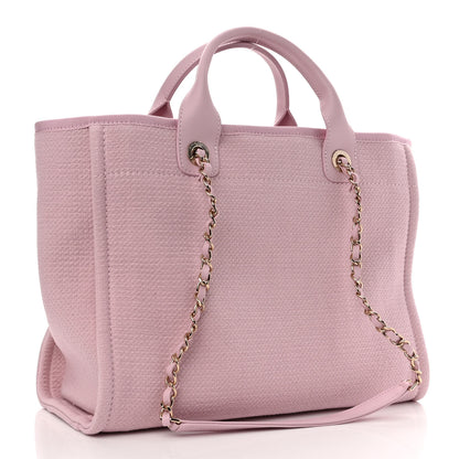 Chanel Mixed Fibers Small Deauville Tote Light Pink 4 of 11