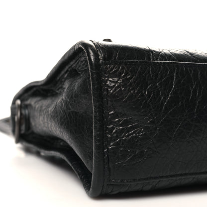 Balenciaga Agneau Classic Hardware S City Logo Strap Black White 10 of 11