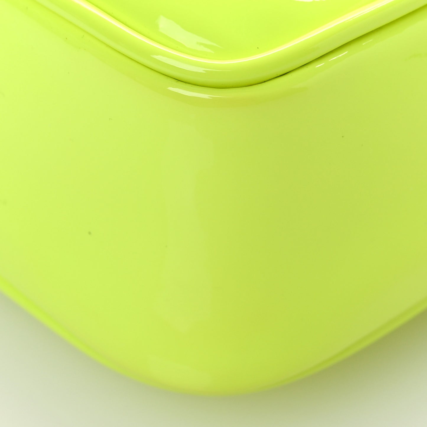 Patent Calfskin Matelasse Monogram Lou Camera Bag Neon Yellow