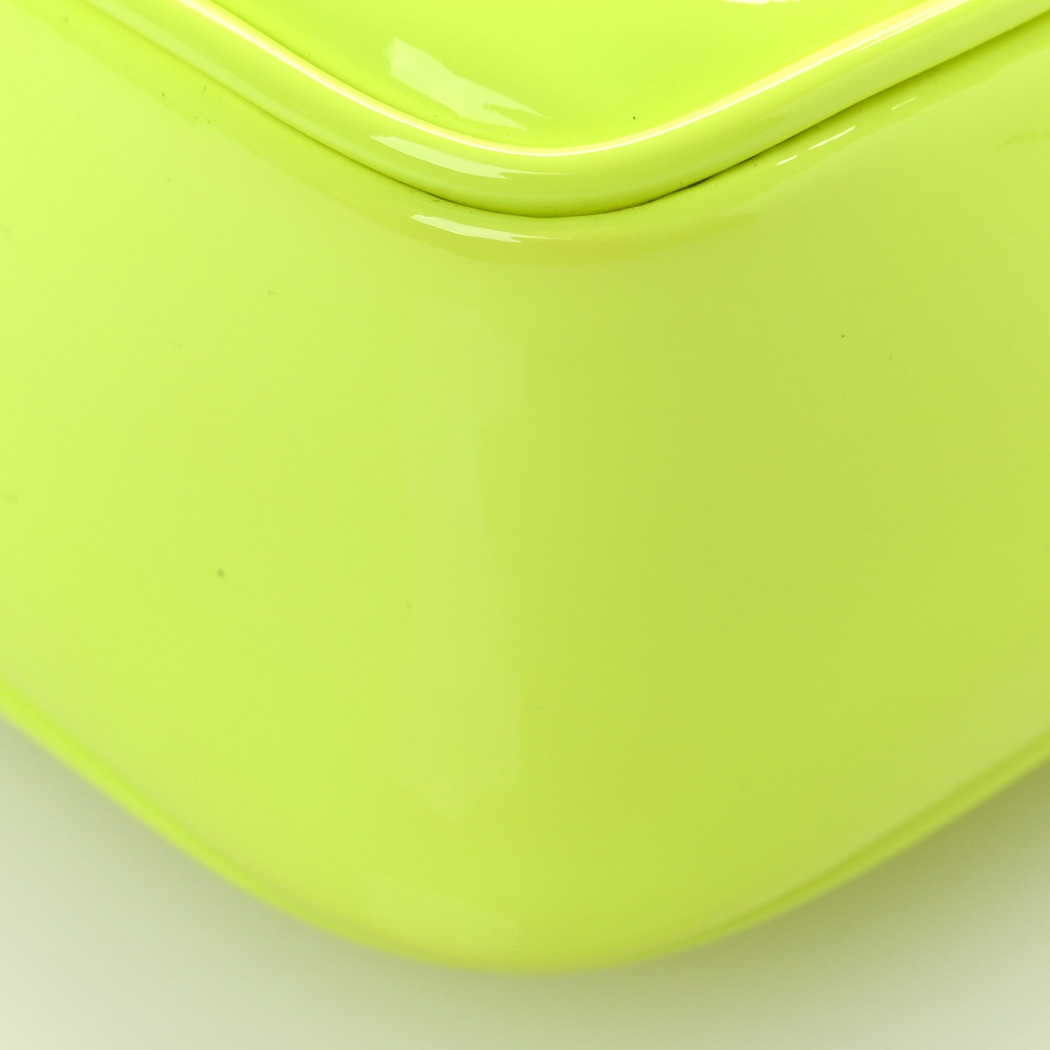 Saint Laurent Patent Calfskin Matelasse Monogram Lou Camera Bag Neon Yellow 10 of 13