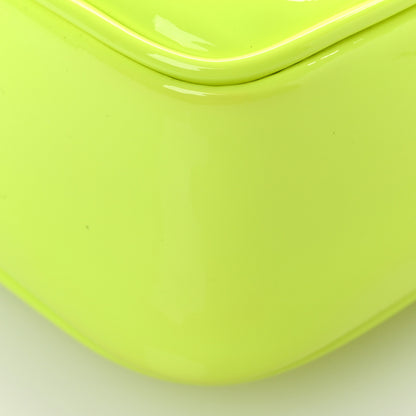 Saint Laurent Patent Calfskin Matelasse Monogram Lou Camera Bag Neon Yellow 10 of 13