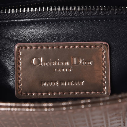 Christian Dior Metallic Patent Micro-Cannage Mini Lady Dior Champagne 6 of 7