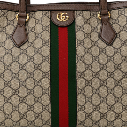 Gucci GG Supreme Monogram Medium Ophidia Shopping Tote Brown 8 of 11