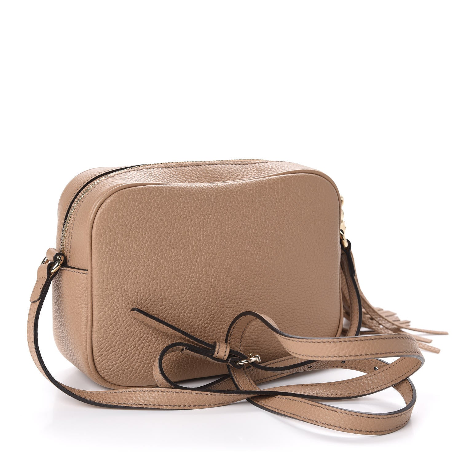 Gucci Pebbled Calfskin Small Soho Disco Bag Rose Beige 3 of 10
