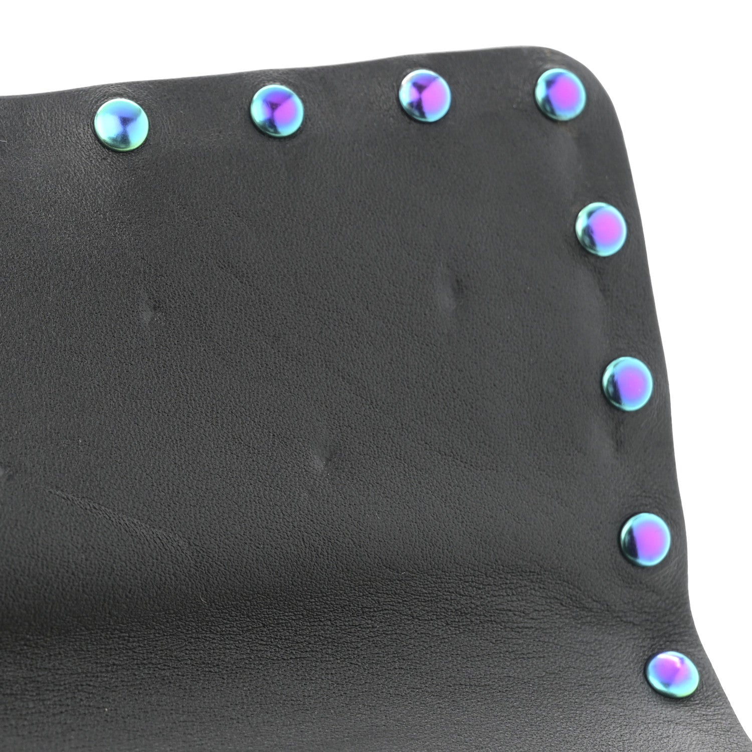 Valentino Garavani Lambskin Oil Slick Small Rockstud Spike Shoulder Bag Black 10 of 10