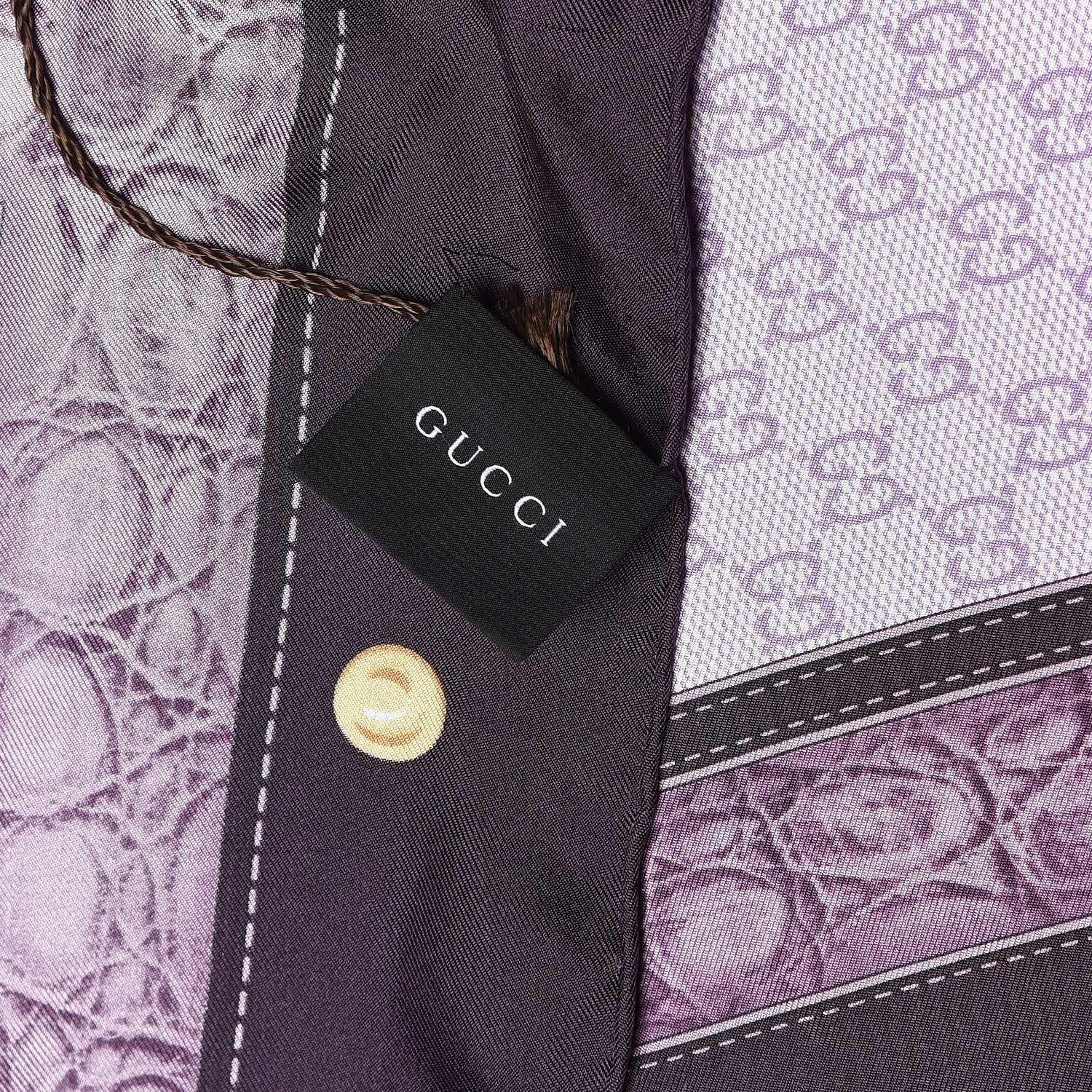 Gucci Silk Monogram Scarf Purple 3 of 4