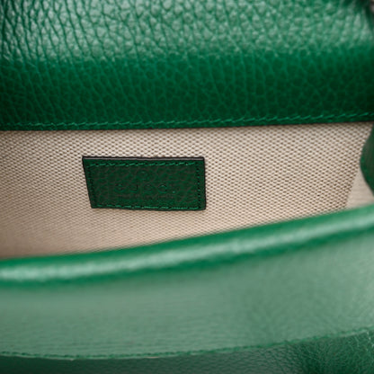 Gucci Dollar Calfskin Crystal Mini Dionysus Top Handle Bag Emerald 6 of 10