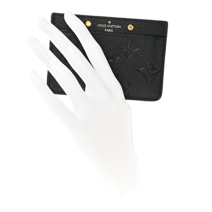 Louis Vuitton Empreinte Card Holder Black 2 of 7