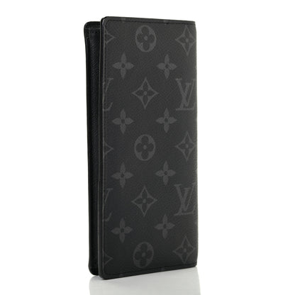 Louis Vuitton Monogram Eclipse Brazza Wallet 3 of 7